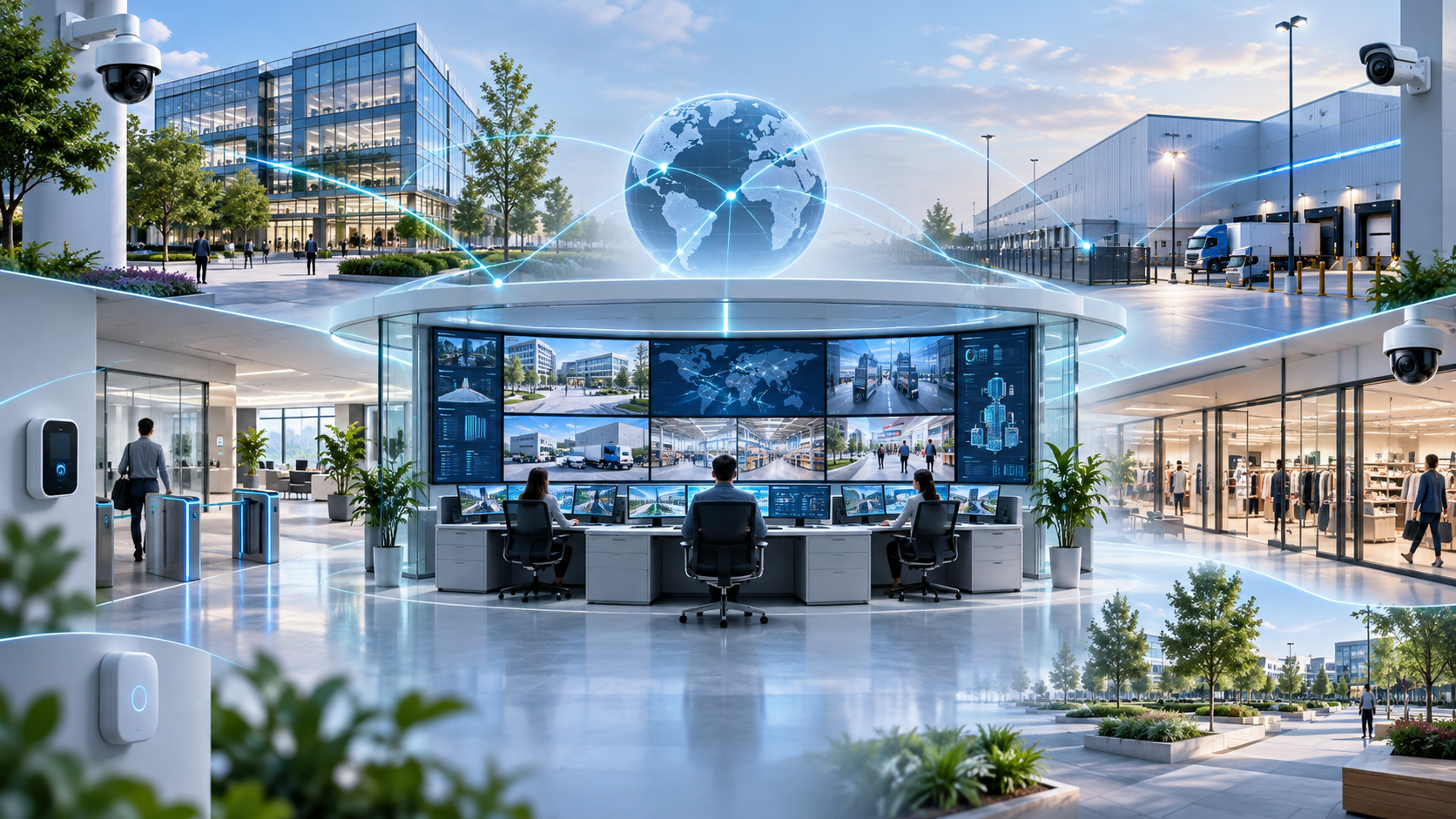 Smart CCTV Surveillance Access Control and Connected Security Systems